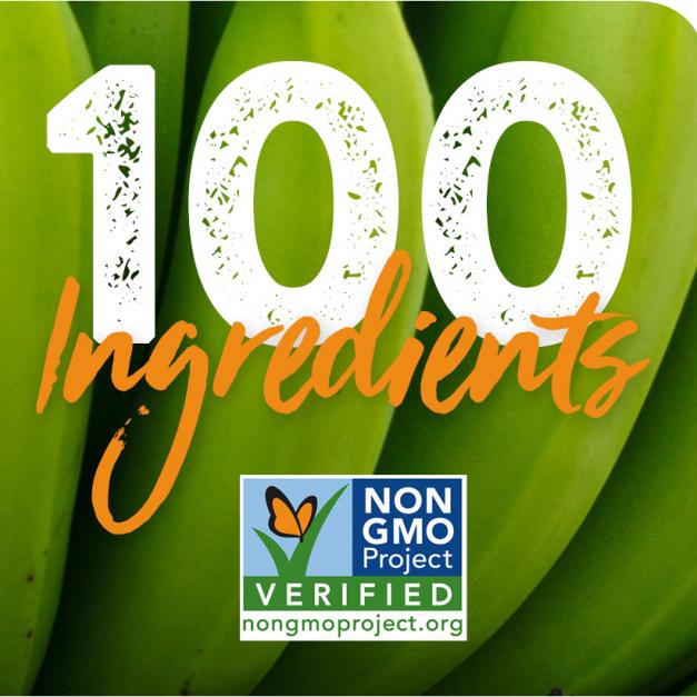 100 Non-GMO Verified Ingredients